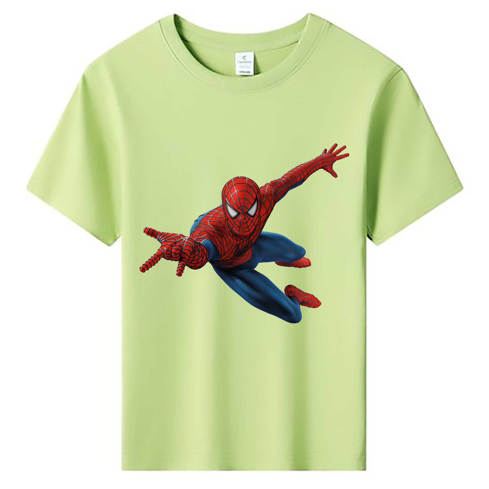 （画像用） Spider Man スパイダーマン 綿100％キッズTシャツ（フロントプリント）